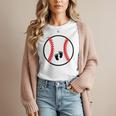Pregnant Baseball Mom Pregnancy Announcement Baby Feet Belly Women T-Shirt