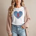 Primitive Patriotic American Baseball Mom Softball Dingers Women T-Shirt