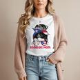 Puerto Rico Baseball Mom Messy Bun Boricua Women T-Shirt Puerto Rico Baseball Mom Messy Bun Boricua Women T-Shirt