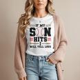 If My Son Hits I Will Yell Loud Baseball Mom Women T-Shirt