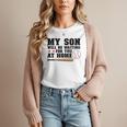 My Son Will Be Waiting For You At Home Baseball Mom Women T-Shirt
