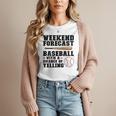 Weekend Forecast Baseball Baseball Mom Women T-Shirt Weekend Forecast Baseball Baseball Mom Women T-Shirt