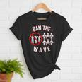 Baseball Ban The Wave Baseball Mom Player Coach Fan Women T-Shirt