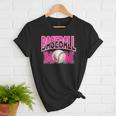 BASEBALL MOM BREAST CANCER RIBBON PINK SPORTS MOM Women T-Shirt
