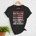 Baseball Mom Inside Us All There Lives a Zombie Sport Women T-Shirt