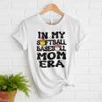 In My Softball Baseball Mom Era Retro Groovy Mom Of Both Women T-Shirt In My Softball Baseball Mom Era Retro Groovy Mom Of Both Women T-Shirt