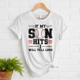 If My Son Hits I Will Yell Loud Baseball Mom Women T-Shirt