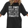 Baseball Mom Swing Watch Mouth Baseball Boy Women T-Shirt Baseball Mom Swing Watch Mouth Baseball Boy Women T-Shirt