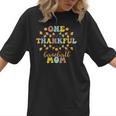 Groovy Retro One Thankful Baseball Mom Thanksgiving Fall Women T-Shirt Groovy Retro One Thankful Baseball Mom Thanksgiving Fall Women T-Shirt