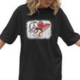 Peace Love Baseball Mom Mommy Women T-Shirt