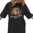 Vintage Retro Sunset Baseball Mom Mother's Day Women T-Shirt