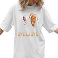 Ball Mom Heart Basketball Baseball Mom Premium Women T-Shirt