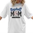 Baseball Mom Blue Varsity Baseball Mama Cute Mother's Day Women T-Shirt