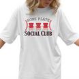 Home Plate Social Club Softball Season Baseball Mom Women T-Shirt Home Plate Social Club Softball Season Baseball Mom Women T-Shirt