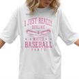 I Just Really Dislike Baseball Pants Baseball Mom Mama Women T-Shirt