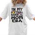 In My Softball Baseball Mom Era Retro Groovy Mom Of Both Women T-Shirt In My Softball Baseball Mom Era Retro Groovy Mom Of Both Women T-Shirt