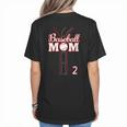 Baseball Mom 2 Number 2 Jersey Team Numbered Jersey Women's T-Shirt Back Print Baseball Mom 2 Number 2 Jersey Team Numbered Jersey Women's T-Shirt Back Print