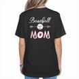 Baseball Mom Birthday Sport Baseball Sport Matching Family Women's T-Shirt Back Print