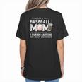 Baseball Mom Caffeine Fueled Game Day Essential Women's T-Shirt Back Print Baseball Mom Caffeine Fueled Game Day Essential Women's T-Shirt Back Print