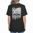 Baseball MOM Cool USA American Flag Family Reunion Women's T-Shirt Back Print Baseball MOM Cool USA American Flag Family Reunion Women's T-Shirt Back Print