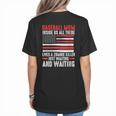 Baseball Mom Inside Us All There Lives a Zombie Sport Women's T-Shirt Back Print