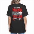 Baseball Mom Mama Baseball Lover Sport Mother's Day Women's T-Shirt Back Print