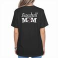 Baseball Mom Mother`s Day Women's T-Shirt Back Print