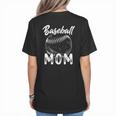 Baseball Mom For Women Family Matching Players Team Mommy Women's T-Shirt Back Print