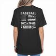 Baseball Momo Mom USA Flag 4th Of July Women's T-Shirt Back Print Baseball Momo Mom USA Flag 4th Of July Women's T-Shirt Back Print