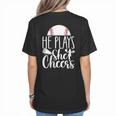 Cheer Baseball Mom Baseball And Cheer Mother Women's T-Shirt Back Print