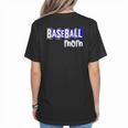 Custom Hustle Tball Tee Ball Womens Baseball Mom Women's T-Shirt Back Print