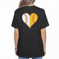 Cute Love Baseball Fast Pitch Softball Heart Baseball Mom Women's T-Shirt Back Print Cute Love Baseball Fast Pitch Softball Heart Baseball Mom Women's T-Shirt Back Print