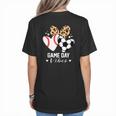 Game Day Vibes Soccer Baseball Mom Heart Women's T-Shirt Back Print Game Day Vibes Soccer Baseball Mom Heart Women's T-Shirt Back Print