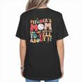Groovy Ptchers Baseball Mom And Not Afraid To Yell About It Women's T-Shirt Back Print Groovy Ptchers Baseball Mom And Not Afraid To Yell About It Women's T-Shirt Back Print