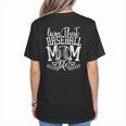 Living That Baseball Mom Life Sporty Humor Women's T-Shirt Back Print