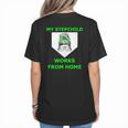 Messy Bun Baseball Mom My Stepchild Works From Home Women's T-Shirt Back Print Messy Bun Baseball Mom My Stepchild Works From Home Women's T-Shirt Back Print