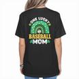 One Lucky Baseball Mom St Patricks Day Rainbow Mother Mama Women's T-Shirt Back Print