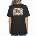 Peace Love Baseball Mom Leopard Print Mother's Day Women's T-Shirt Back Print Peace Love Baseball Mom Leopard Print Mother's Day Women's T-Shirt Back Print
