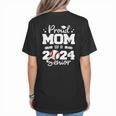 Proud Mom Of a 2024 Senior Baseball Mom 2024 Graduate Women's T-Shirt Back Print