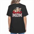 Retro Coffee Baseball Mama Mother's Day Baseball Mom Women's T-Shirt Back Print Retro Coffee Baseball Mama Mother's Day Baseball Mom Women's T-Shirt Back Print