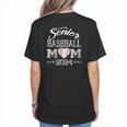 Senior Baseball Mom 2024 Class Of 2024 Graduation Women's T-Shirt Back Print Senior Baseball Mom 2024 Class Of 2024 Graduation Women's T-Shirt Back Print
