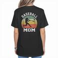 Vintage Baseball Mom Baseball Lover Women's T-Shirt Back Print