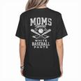 Women's Baseball Mom Moms Against Baseball Pants Proud Women's T-Shirt Back Print Women's Baseball Mom Moms Against Baseball Pants Proud Women's T-Shirt Back Print