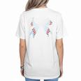 Baseball Bow Baseball Mom Women Baseball Mama Premium Women's T-Shirt Back Print