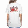 Baseball Mom I'm A Baseball Mom Of Course I'm Broke Women's T-Shirt Back Print