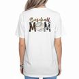 Baseball Mom Mama Mother Women's T-Shirt Back Print Baseball Mom Mama Mother Women's T-Shirt Back Print