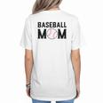 Baseball Mom Mommy Mama Mother's Day Women Retro Ball Sports Women's T-Shirt Back Print