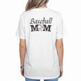 Baseball Mom Mother`s Day Women's T-Shirt Back Print