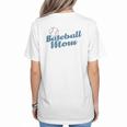 Baseball Mom Team Ball Sports Fan Women's T-Shirt Back Print Baseball Mom Team Ball Sports Fan Women's T-Shirt Back Print