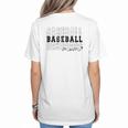 Baseball Mom Vintage Sporty Humor Women's T-Shirt Back Print